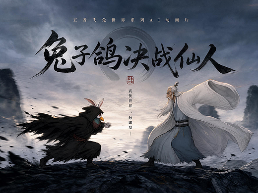 五香飞兔世界观系列AI动画片丨兔子鸽决战