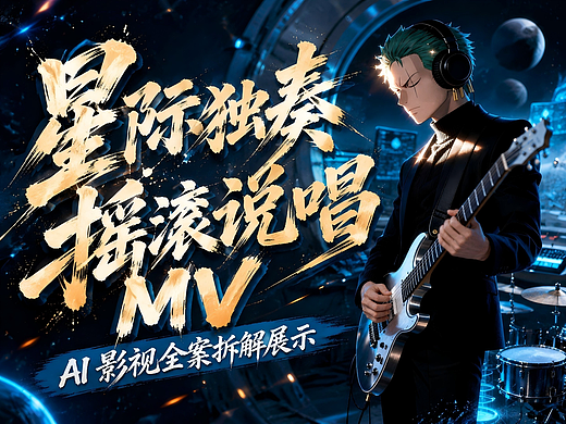AIGC《彻锋曲吟》｜星际独奏・摇滚说唱MV
