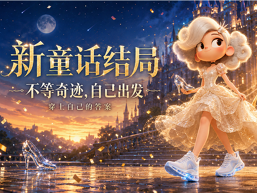 《灰姑娘：跑向新童话》丨 AIGC动画广告