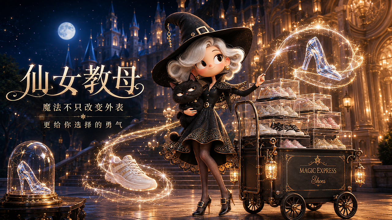 《灰姑娘:跑向新童话》丨 AIGC动画广告(图ZNDEwMzI3MTAw) - AI作品 - 站酷设计师子言sunshine原创素材 - 站酷ZCOOL
