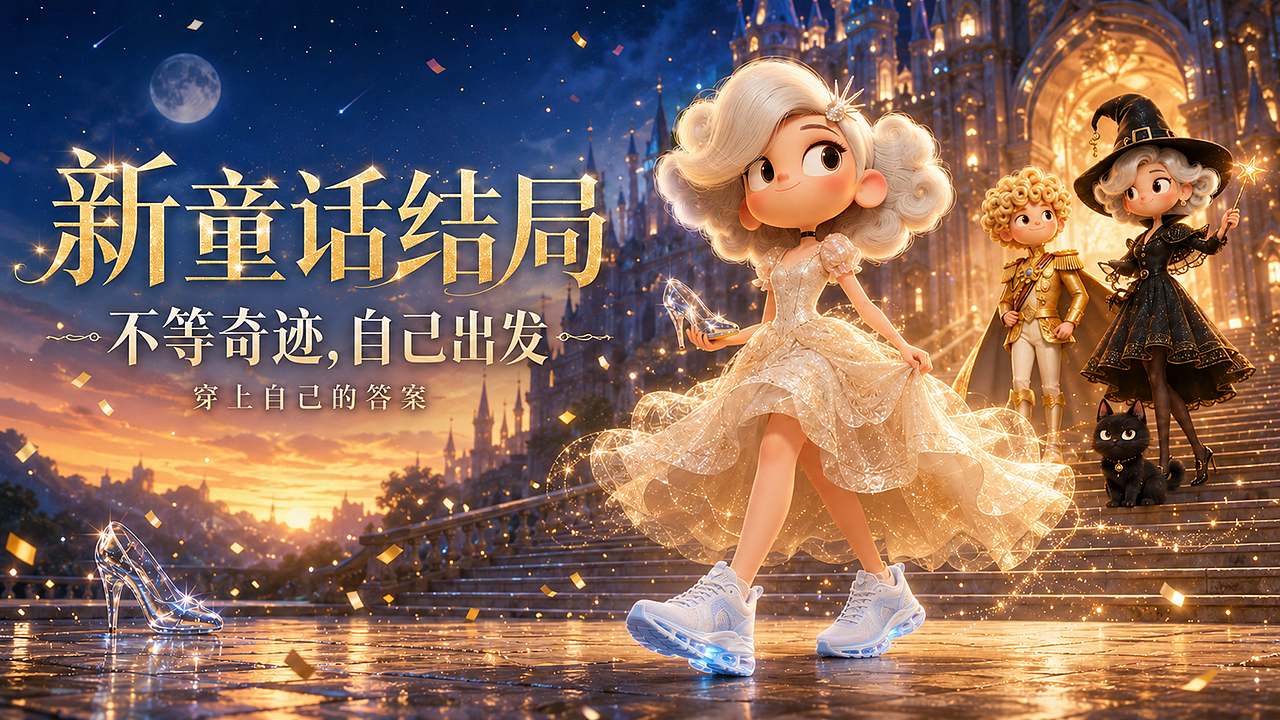 《灰姑娘:跑向新童话》丨 AIGC动画广告(图ZNDEwMzI3NTgw) - AI作品 - 站酷设计师子言sunshine原创素材 - 站酷ZCOOL