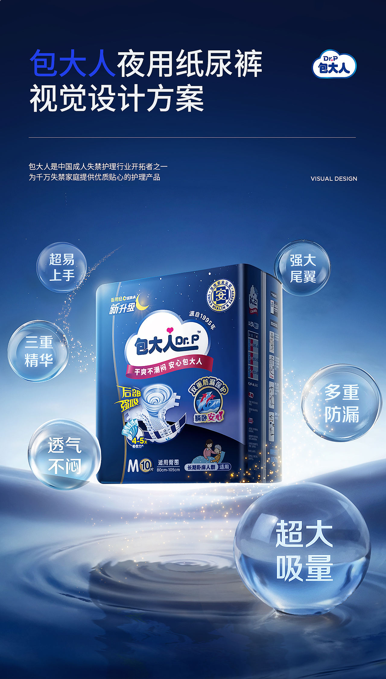 包大人/成人护理/夜用纸尿裤详情页单品视觉策略全案（图ZNDEwMzM0Njg0） - 电商 - 站酷设计师懒得改名啊原创素材 - 站酷ZCOOL