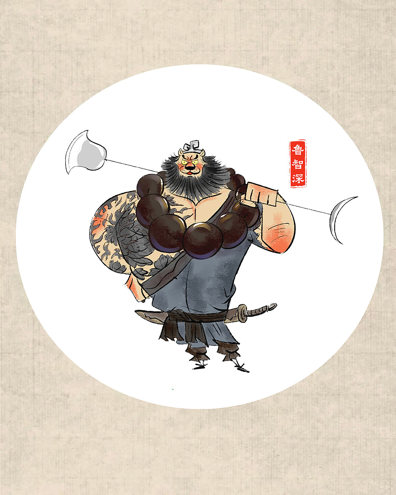 《野林聚义-兽版水浒》—三十六天罡（图ZNDEwMzM5MzQw） - 概念设定 - 站酷设计师吒吒龙原创素材 - 站酷ZCOOL