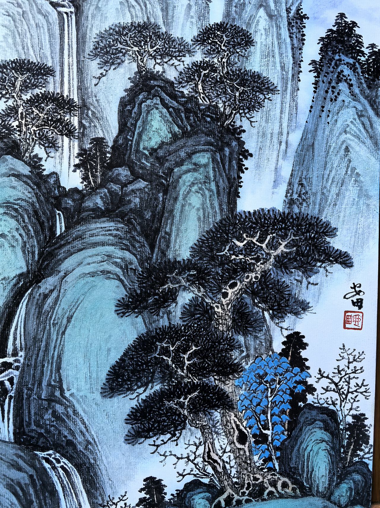 松风飞瀑(图ZNDEwMzQ3MDAw) - 绘画 - 站酷设计师安田原创素材 - 站酷ZCOOL