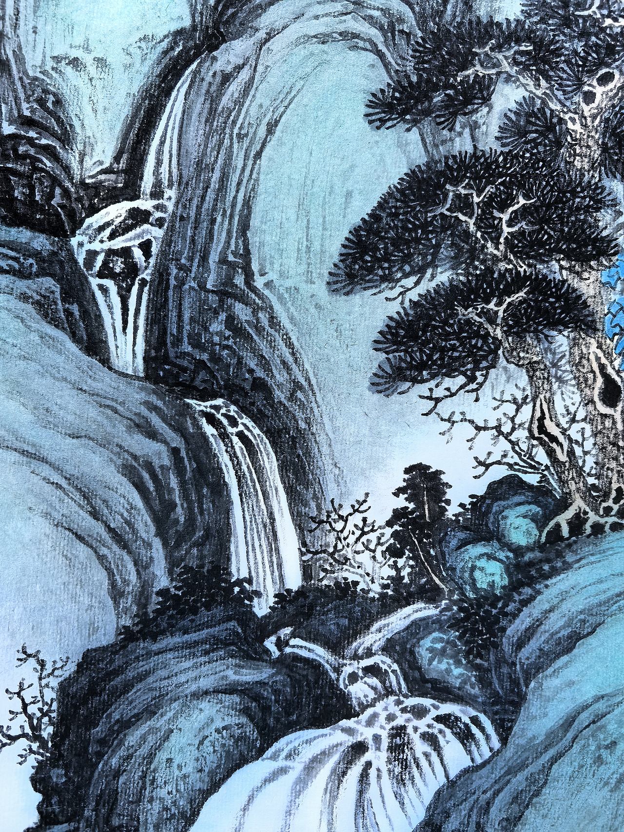松风飞瀑(图ZNDEwMzQ2OTky) - 绘画 - 站酷设计师安田原创素材 - 站酷ZCOOL