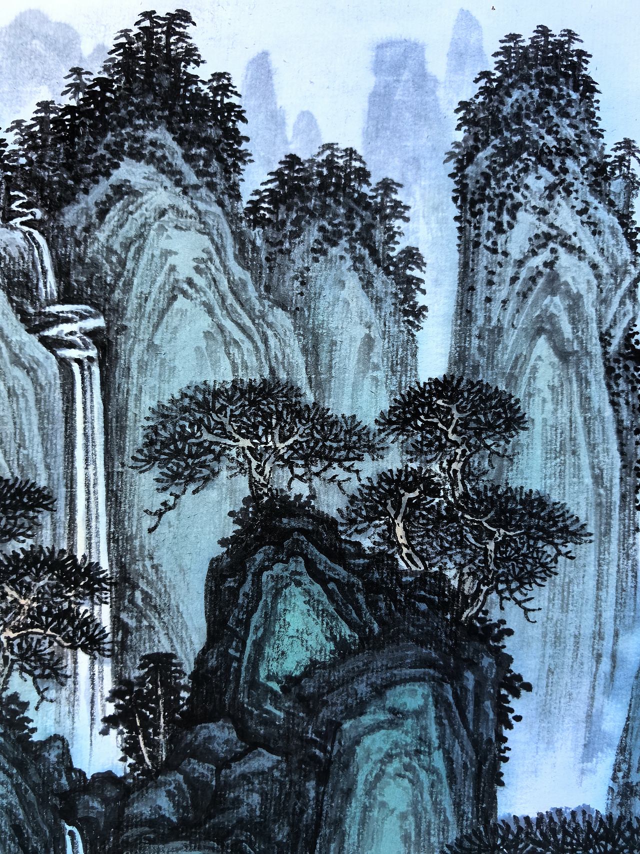 松风飞瀑(图ZNDEwMzQ2OTg0) - 绘画 - 站酷设计师安田原创素材 - 站酷ZCOOL