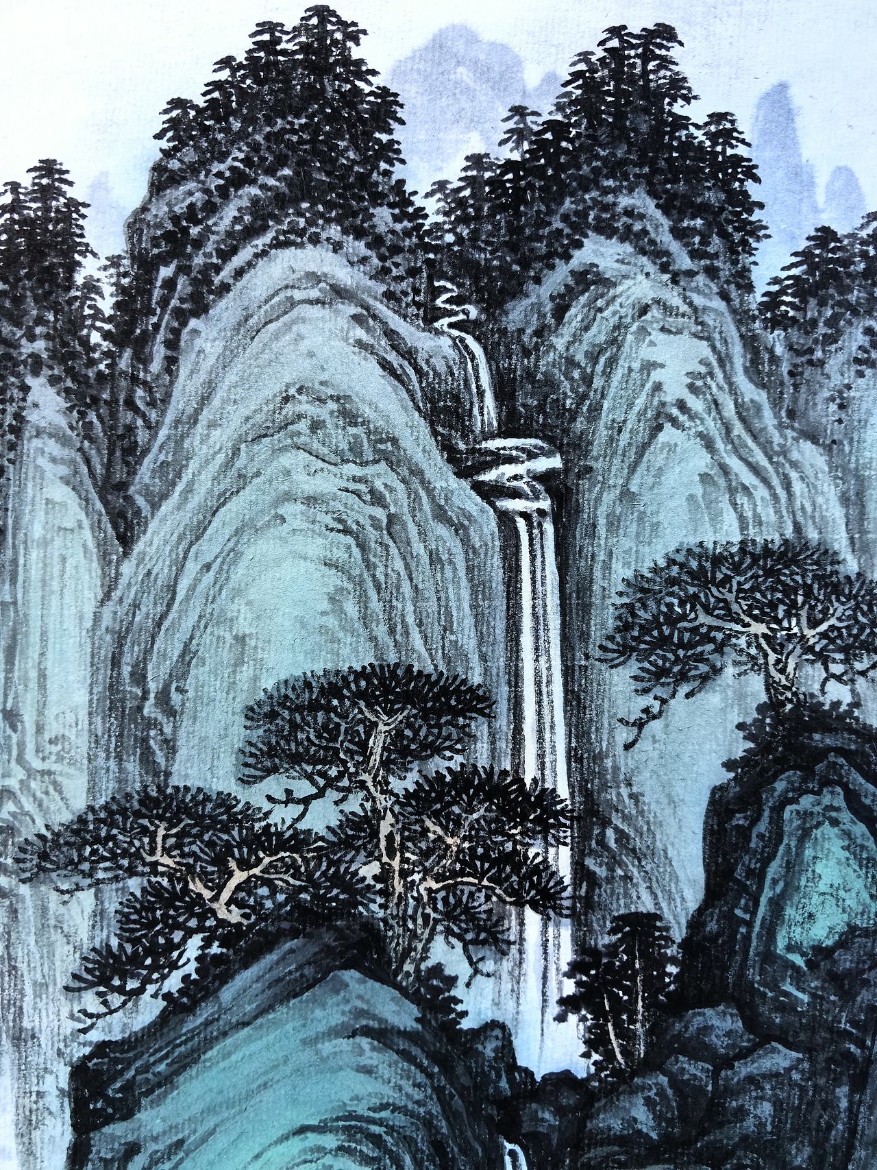 松风飞瀑(图ZNDEwMzQ2OTg4) - 绘画 - 站酷设计师安田原创素材 - 站酷ZCOOL