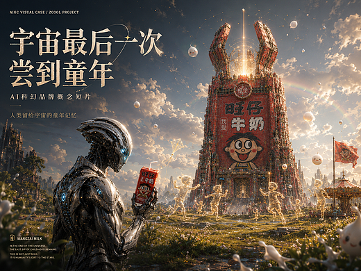 旺仔牛奶 × AIGC｜未来文明中的童年记忆