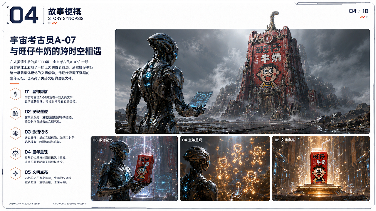 旺仔牛奶 × AIGC｜未来文明中的童年记忆（图ZNDEwMzYxOTMy） - AI作品 - 站酷设计师钰欣1原创素材 - 站酷ZCOOL
