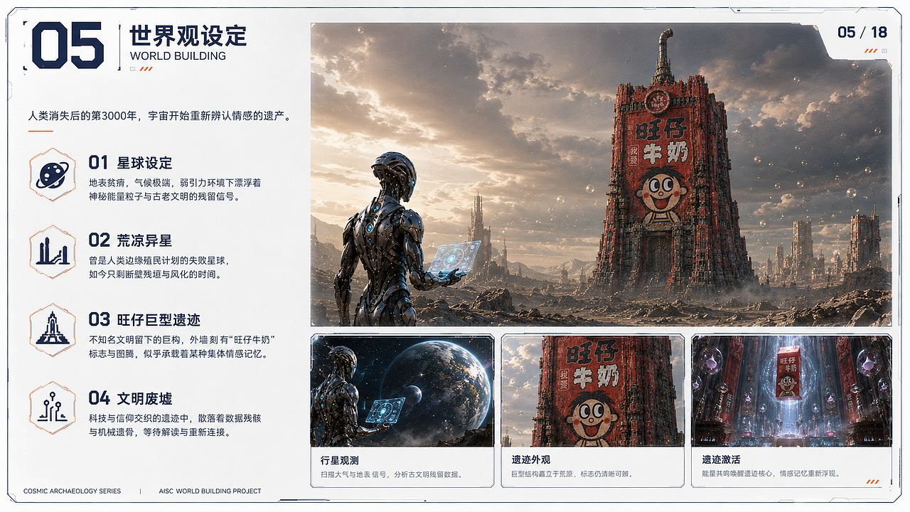 旺仔牛奶 × AIGC｜未来文明中的童年记忆（图ZNDEwMzYxOTM2） - AI作品 - 站酷设计师钰欣1原创素材 - 站酷ZCOOL