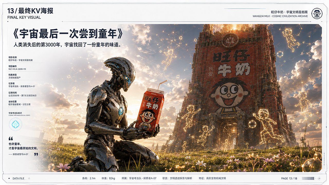 旺仔牛奶 × AIGC｜未来文明中的童年记忆（图ZNDEwMzYxOTY0） - AI作品 - 站酷设计师钰欣1原创素材 - 站酷ZCOOL