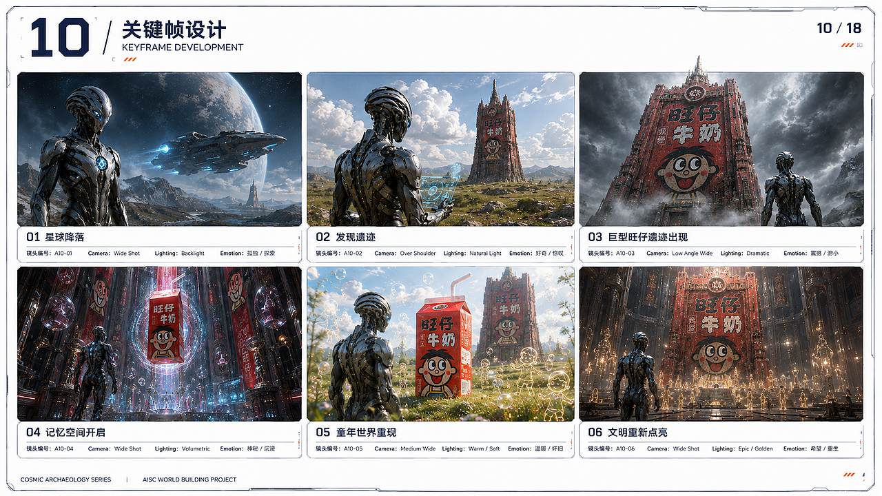 旺仔牛奶 × AIGC｜未来文明中的童年记忆（图ZNDEwMzYxOTUy） - AI作品 - 站酷设计师钰欣1原创素材 - 站酷ZCOOL