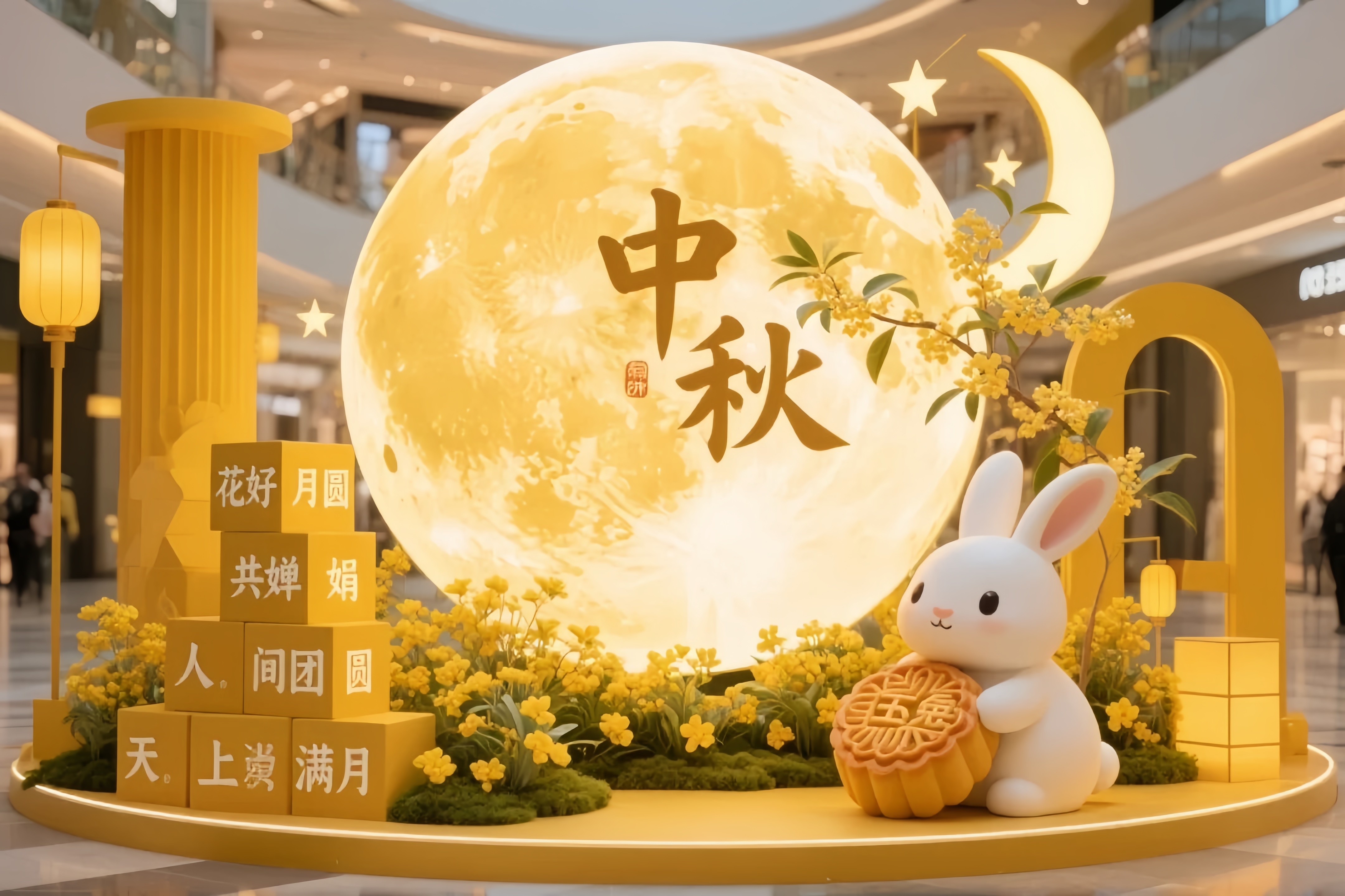 商圈双节场景构建：肇庆商场中秋国庆美陈氛围设计公司选型方法（图ZMTU3NzQyMTY=） - 观点 - 站酷设计师先锋策划设计汇原创素材 - 站酷ZCOOL