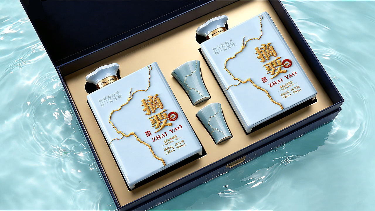 「金缮赤水，摘要万象」（图ZNDEwMzcyOTcy） - 产品 - 站酷设计师高高同学原创素材 - 站酷ZCOOL