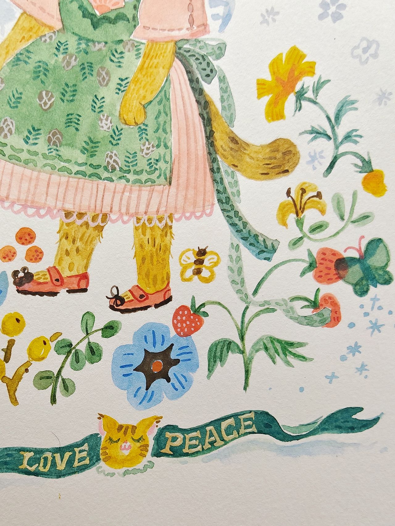 猫咪花卉图案（图ZNDEwMzc1NjUy） - 艺术插画 - 站酷设计师月七初0原创素材 - 站酷ZCOOL