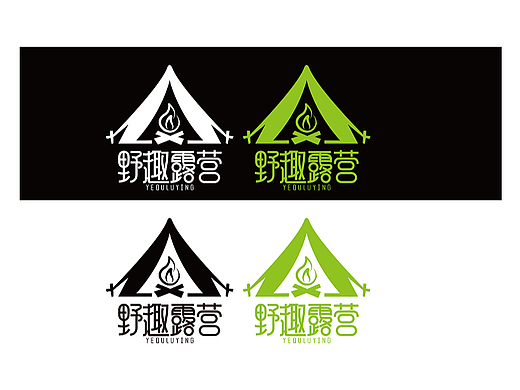 露营logo