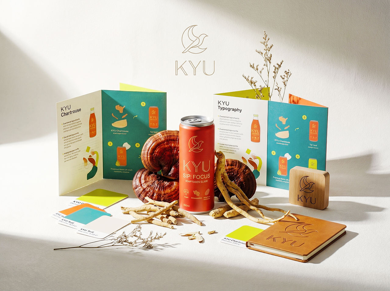 Up-Brands上游文传|KYU :草本饮料的几何诗意设计(图ZNDEwMzg5Mjcy) - 包装 - 站酷设计师上游文创品牌设计原创素材 - 站酷ZCOOL