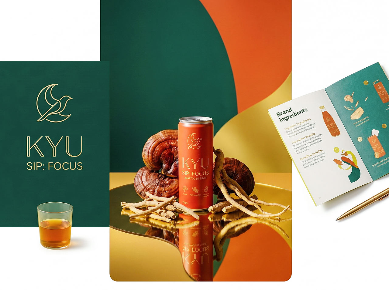 Up-Brands上游文传|KYU :草本饮料的几何诗意设计(图ZNDEwMzg5Mjc2) - 包装 - 站酷设计师上游文创品牌设计原创素材 - 站酷ZCOOL
