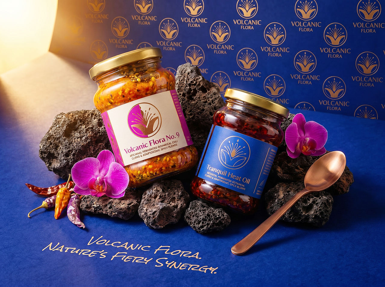 Up-Brands上游文传|VOLCANIC FLORA:辣酱的新表达方式(图ZNDEwMzg5ODY0) - 品牌 - 站酷设计师上游文创品牌设计原创素材 - 站酷ZCOOL