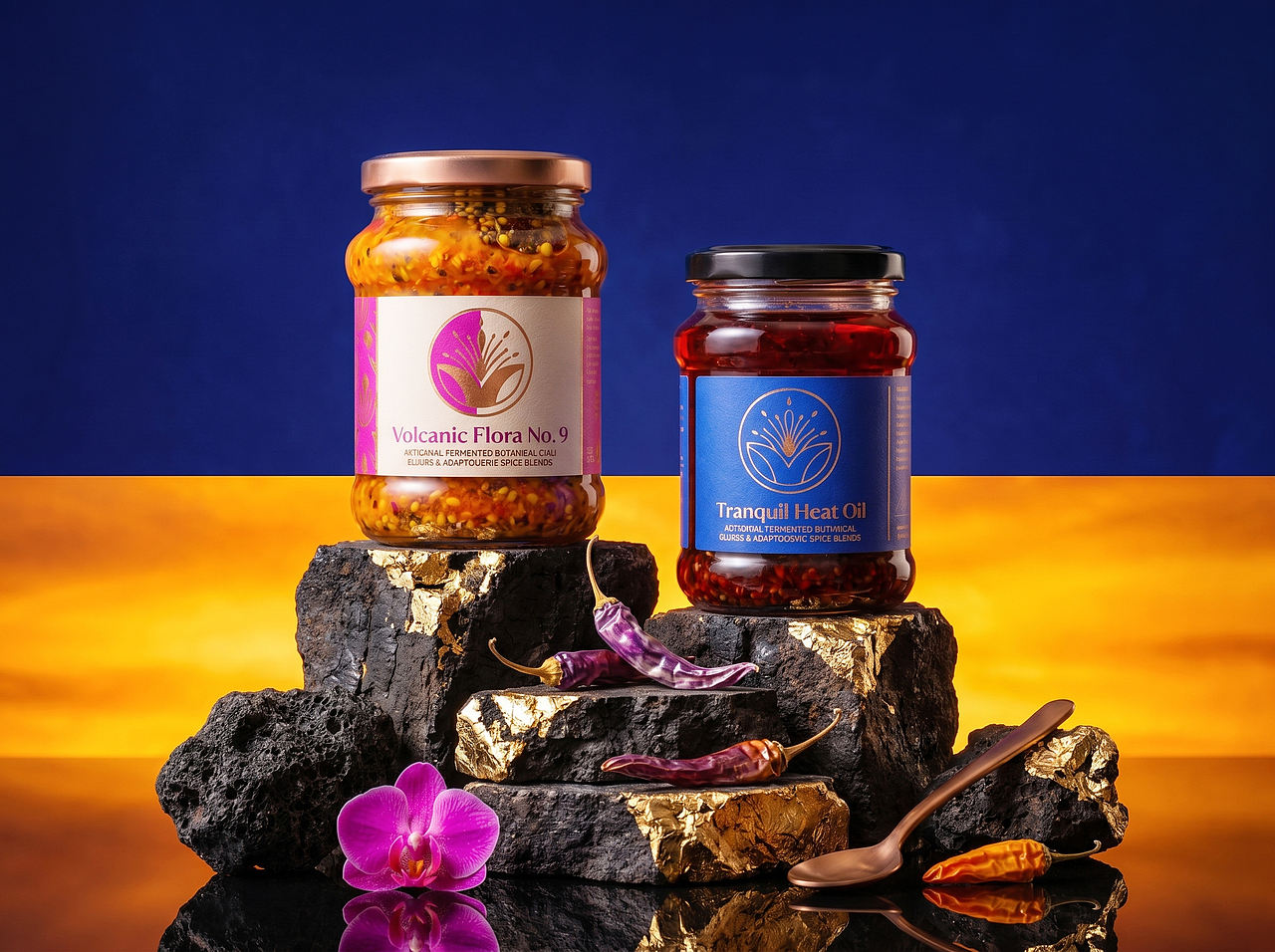 Up-Brands上游文传|VOLCANIC FLORA:辣酱的新表达方式(图ZNDEwMzkwMTk2) - 品牌 - 站酷设计师上游文创品牌设计原创素材 - 站酷ZCOOL