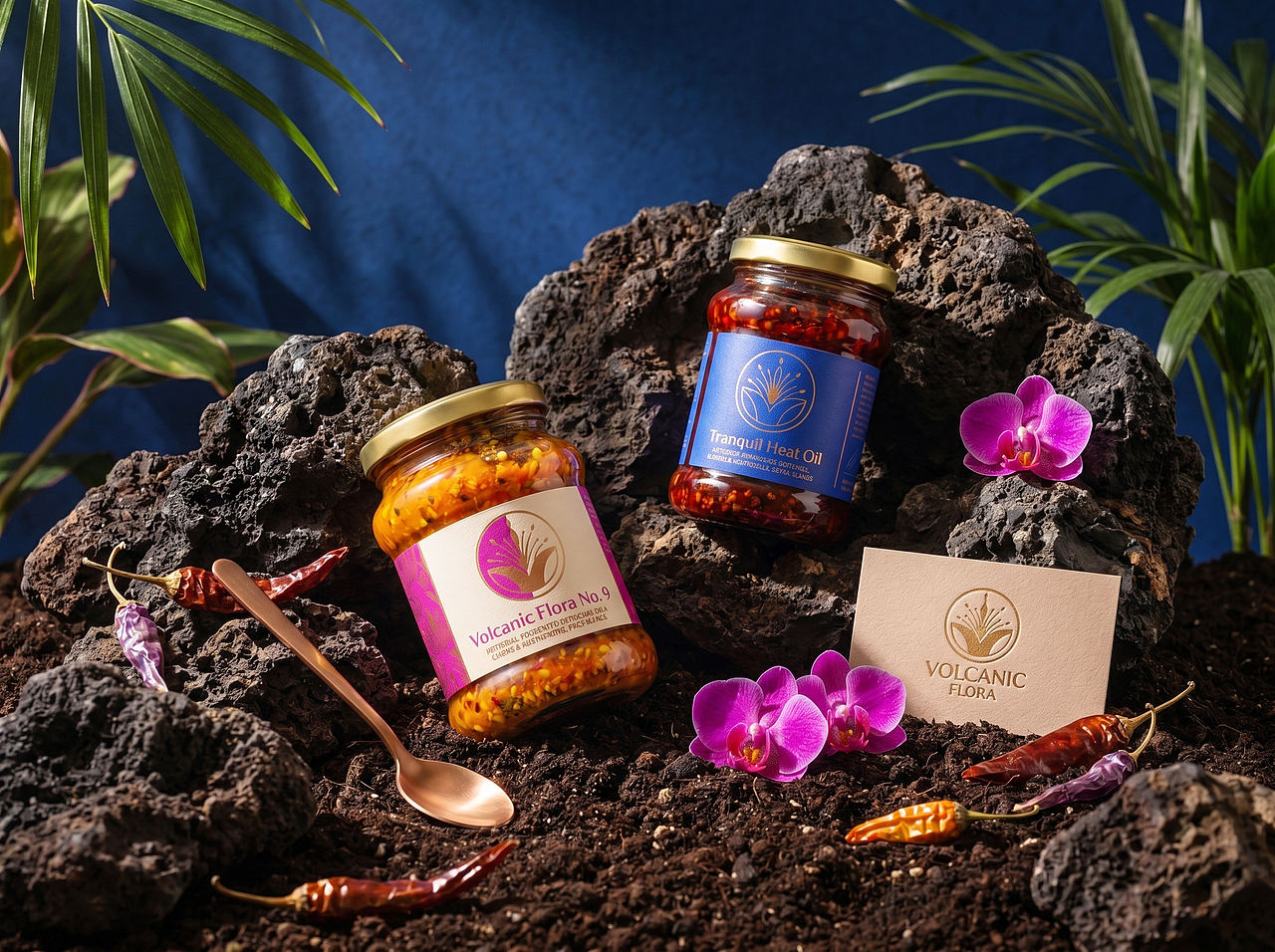 Up-Brands上游文传|VOLCANIC FLORA:辣酱的新表达方式(图ZNDEwMzkwNjM2) - 品牌 - 站酷设计师上游文创品牌设计原创素材 - 站酷ZCOOL