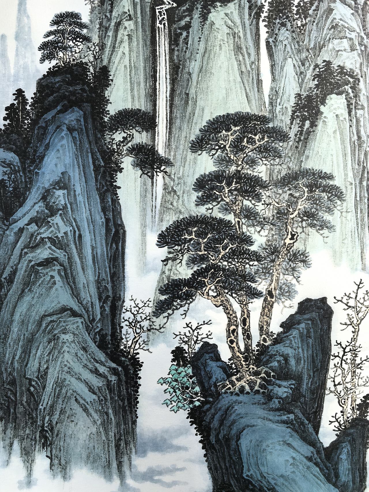 云溪奇峰(图ZNDEwMzkzMTM2) - 绘画 - 站酷设计师安田原创素材 - 站酷ZCOOL