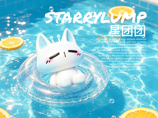 偶遇一只犯困外星小猫｜星团团 Starry Lump原创IP设计