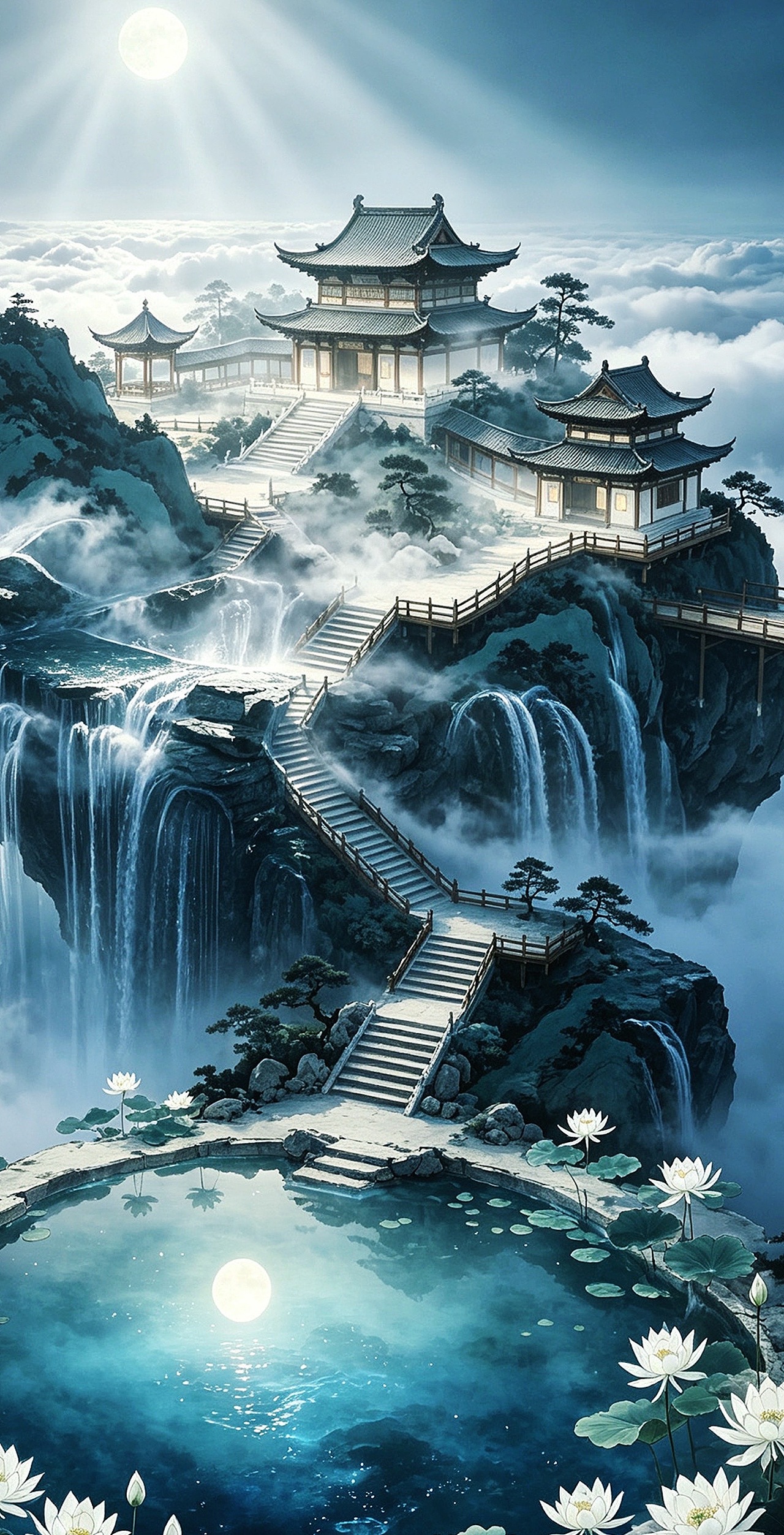 知予华裳｜沧澜秘境·电影分镜：浮空山（图ZNDEwNDUwMDAw） - 环境/建筑摄影 - 站酷设计师FLY视觉工作室原创素材 - 站酷ZCOOL
