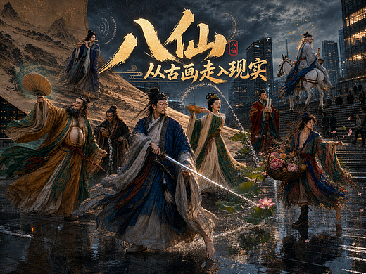 八仙从古画走入现实