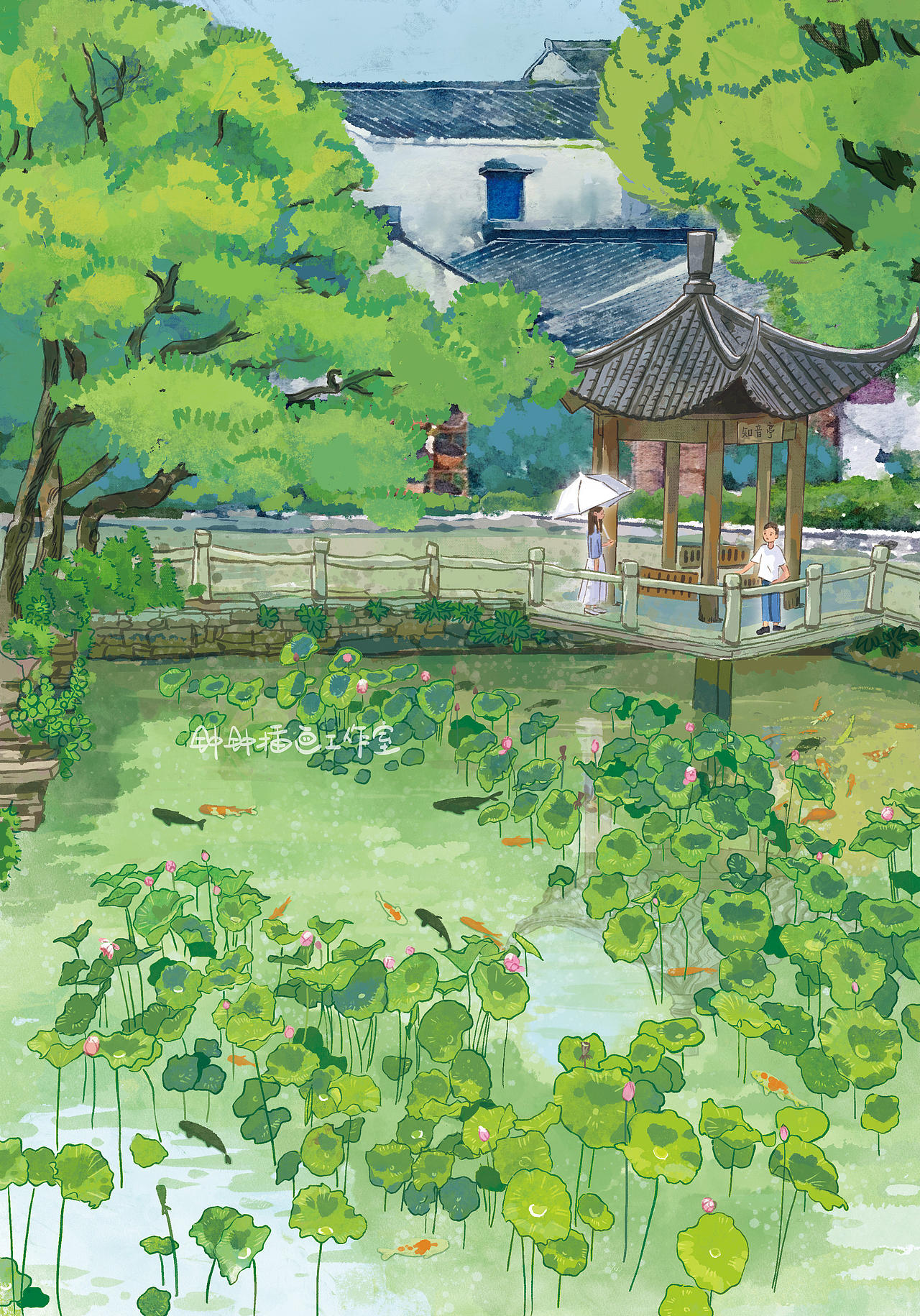 童书插图｜桃花朵朵（已商用）（图ZNDEwNDU0MTU2） - 儿童插画 - 站酷设计师钟钟插画工作室原创素材 - 站酷ZCOOL