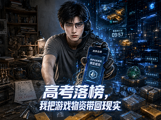 高考落榜，我把游戏物资带回现实-第44集