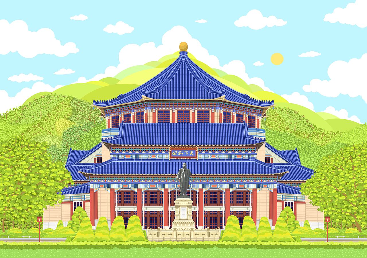 广州城市插画12画（图ZNDEwNDU4NjI0） - 商业插画 - 站酷设计师黄胜福原创素材 - 站酷ZCOOL