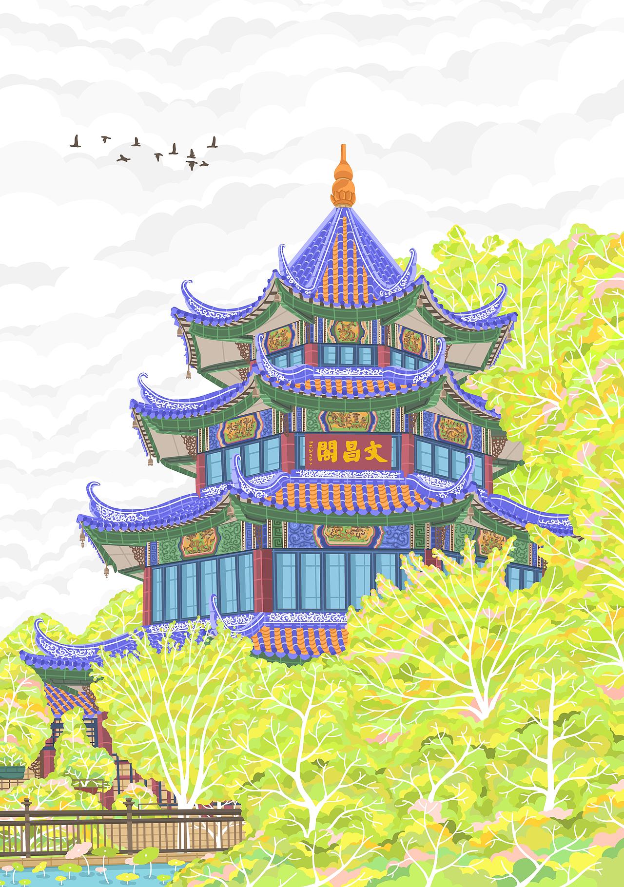广州城市插画12画（图ZNDEwNDU4NjU2） - 商业插画 - 站酷设计师黄胜福原创素材 - 站酷ZCOOL