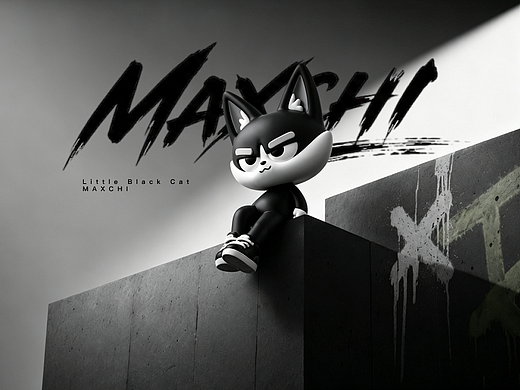 MAXCHI黑白猫｜潮流陪伴 IP / MAXCHI 的漫游计划