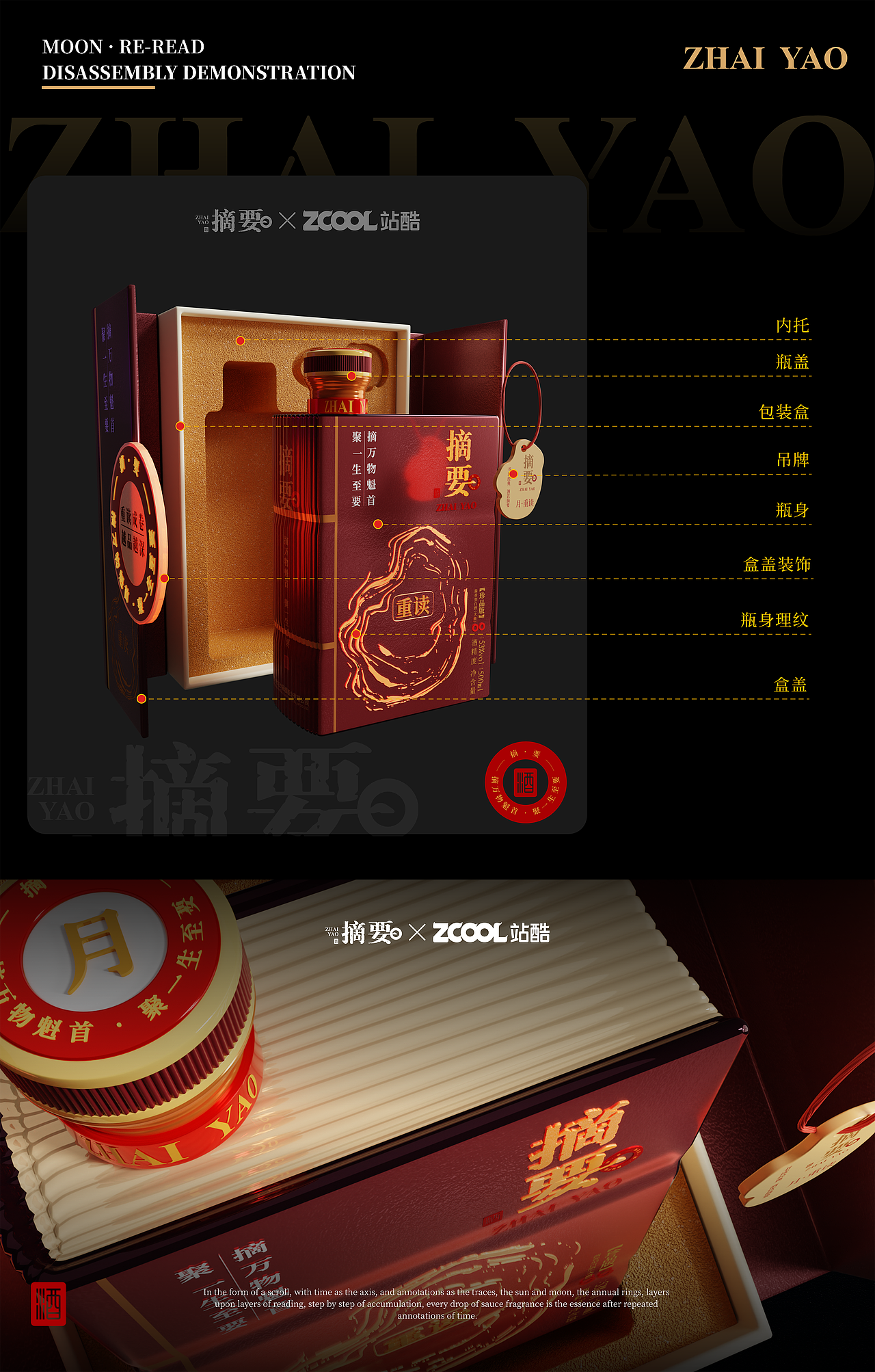 时间圈注｜摘要白酒包装设计（图ZNDEwNDYzMzI4） - 产品 - 站酷设计师设计狂魔画原创素材 - 站酷ZCOOL