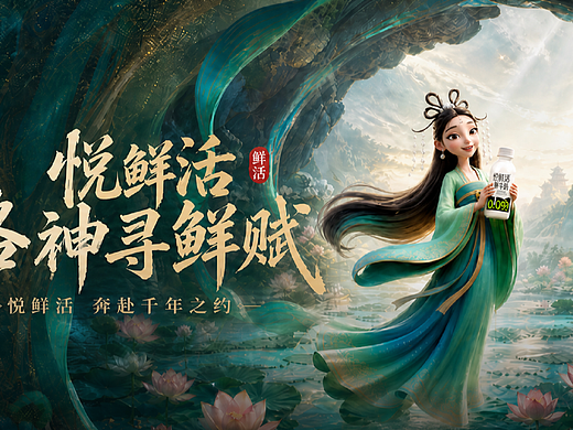 悦鲜活牛奶-漫剧广告TVC丨AIGC新媒体视频丨向量设计