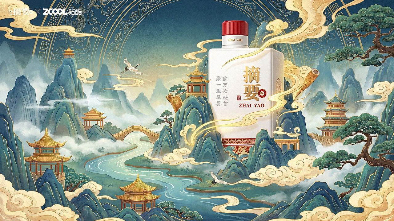 器蕴四雅，酒鉴摘要（图ZNDEwNDg2NTQ0） - 产品 - 站酷设计师小猪品牌设计原创素材 - 站酷ZCOOL