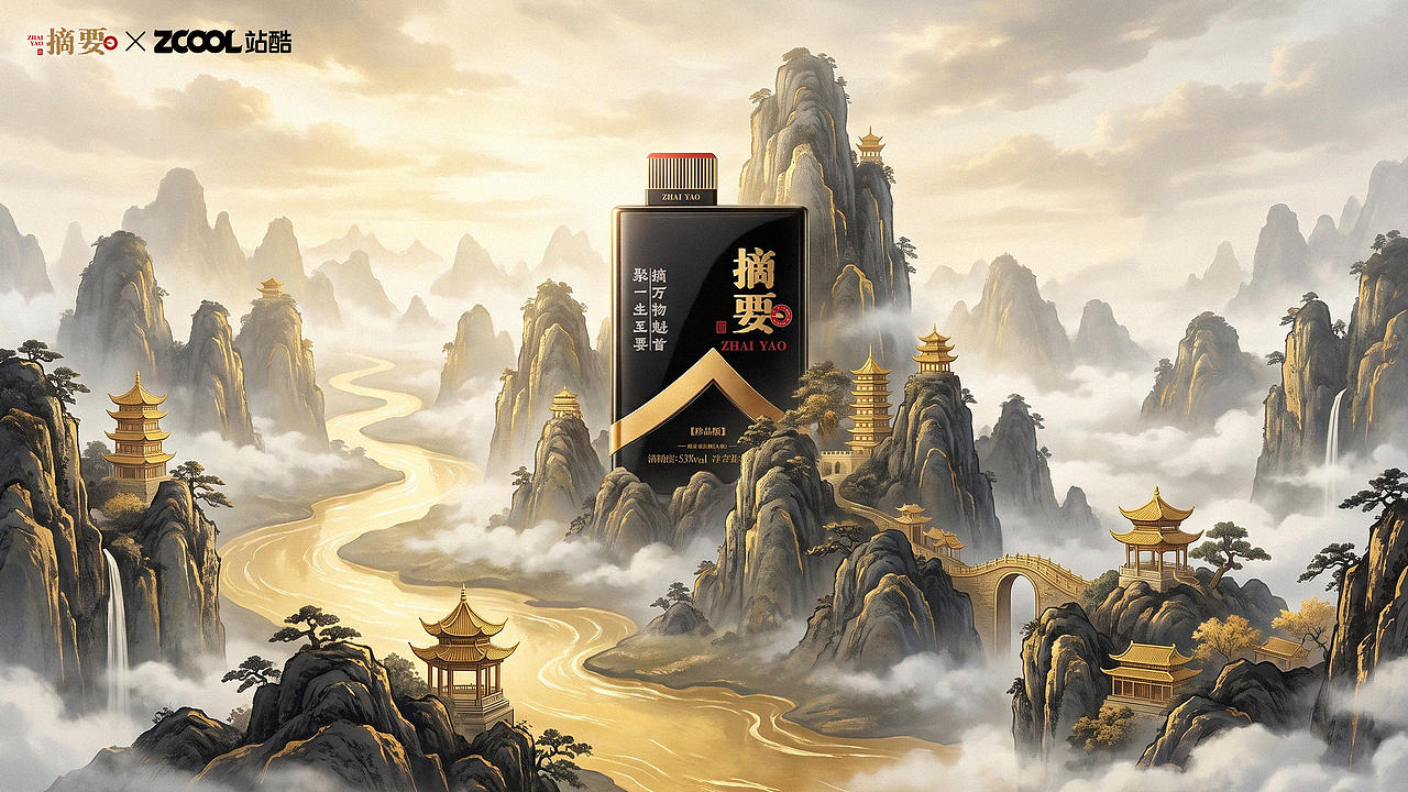 器蕴四雅，酒鉴摘要（图ZNDEwNDg2NTQ4） - 产品 - 站酷设计师小猪品牌设计原创素材 - 站酷ZCOOL