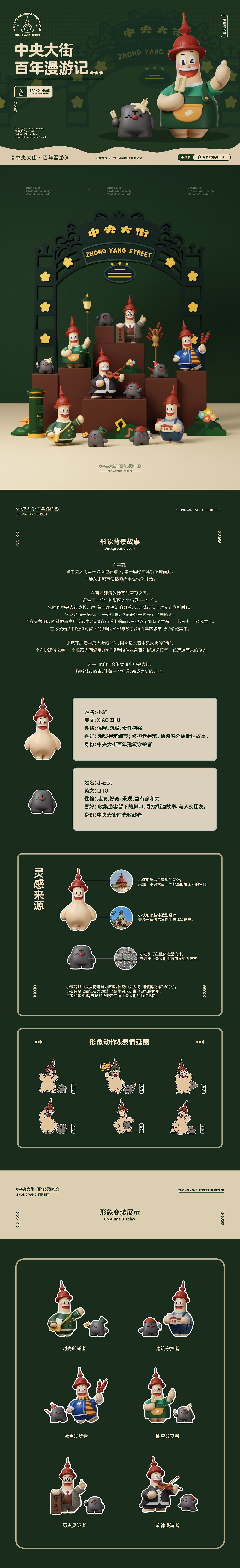 【中央大街·百年漫游记】- 中央大街原创IP&文创设计（图ZNDEwNDkwOTI4） - IP形象 - 站酷设计师宅小西原创素材 - 站酷ZCOOL