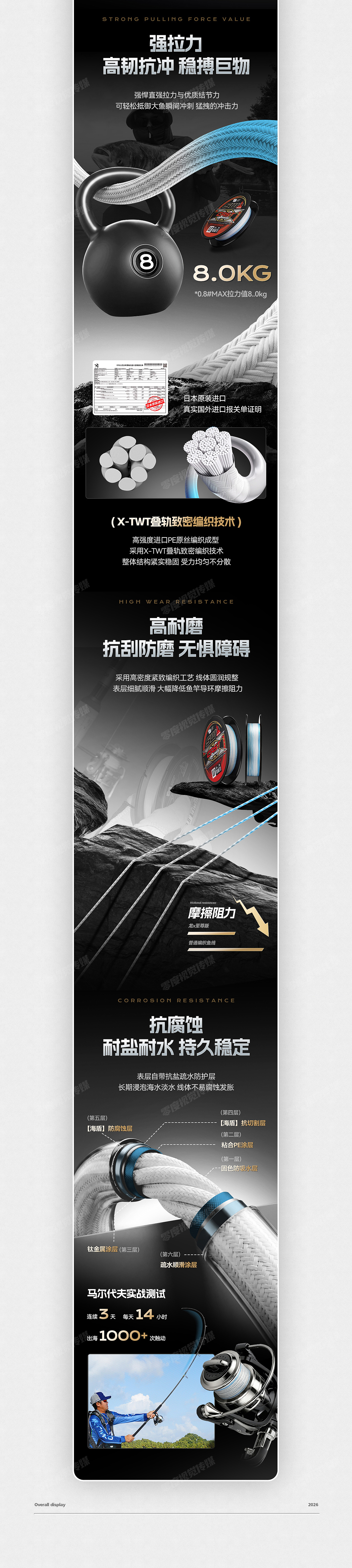 渔具户外用品 鱼线电商详情页展示(图ZNDEwNDk2NTU2) - 电商 - 站酷设计师零度渔具视觉原创素材 - 站酷ZCOOL