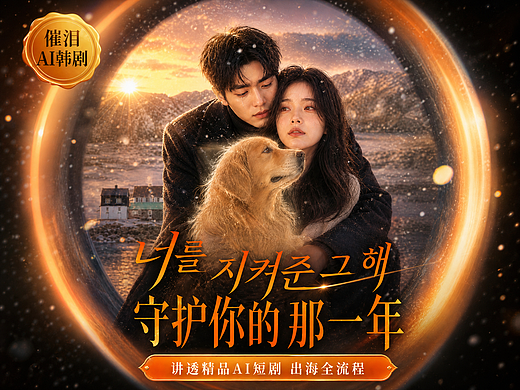 一条看哭了的AI韩剧❄️看懂AI短剧出海全流程