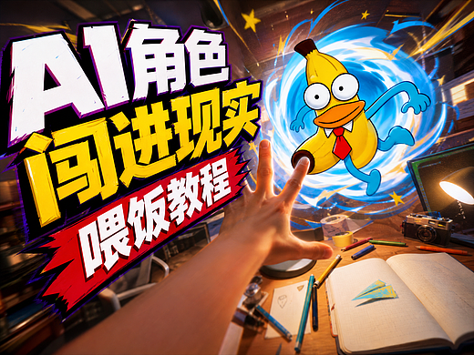 ai角色闯进现实  喂饭教程