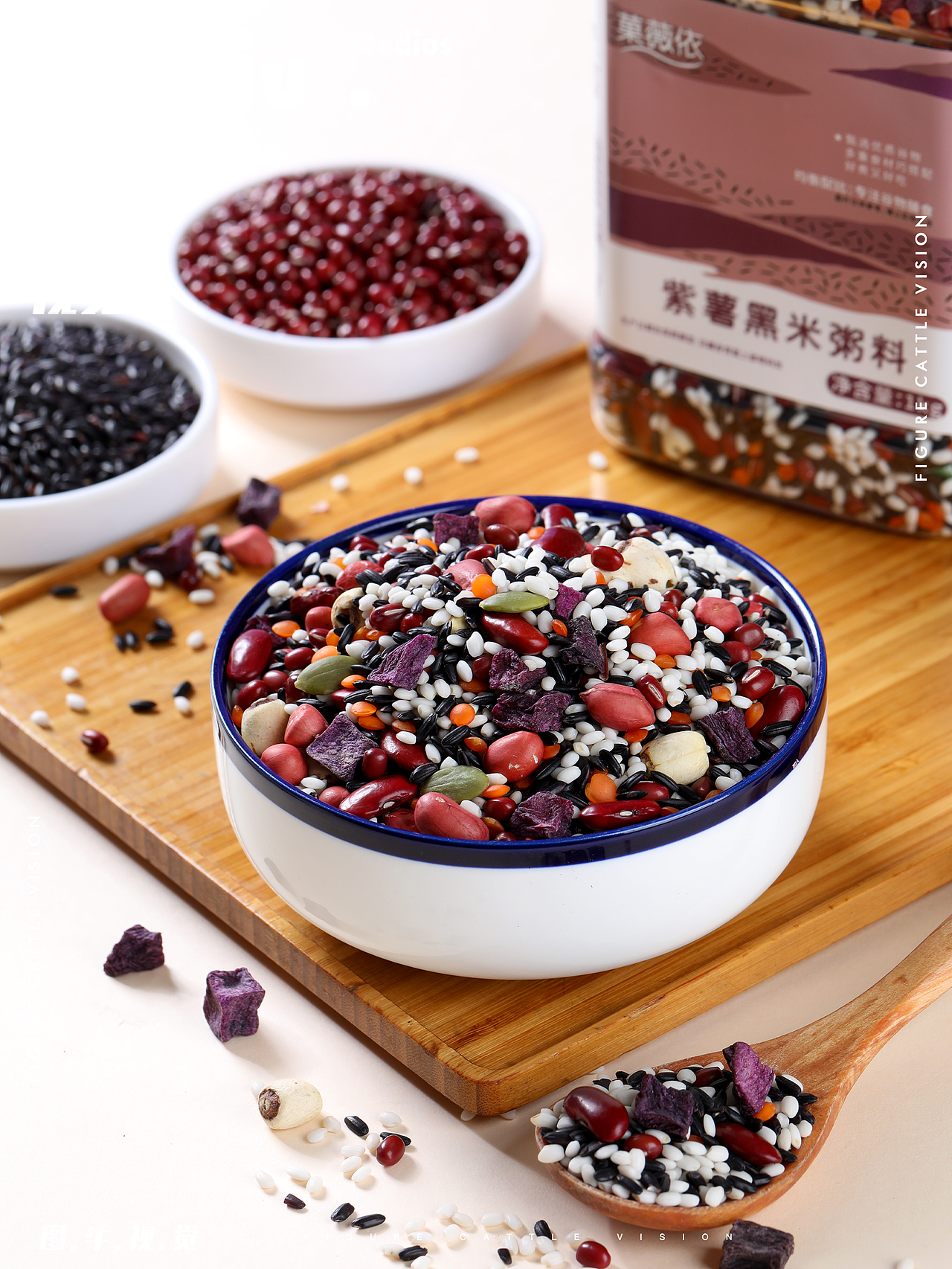 紫米粥｜郑州产品摄影｜食品拍摄｜图牛视觉｜粥（图ZNDEwNTIzOTQw） - 产品摄影 - 站酷设计师郑州本地产品拍摄原创素材 - 站酷ZCOOL
