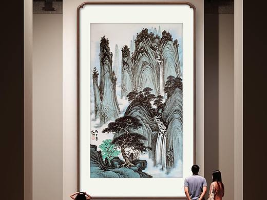 过雨听瀑