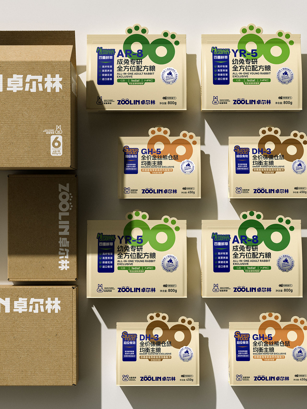 包装设计 | 卓尔林 | 小宠（兔粮/鼠粮）主粮包装设计（图ZNDEwNTUxMTky） - 包装 - 站酷设计师吴志杰_zj原创素材 - 站酷ZCOOL