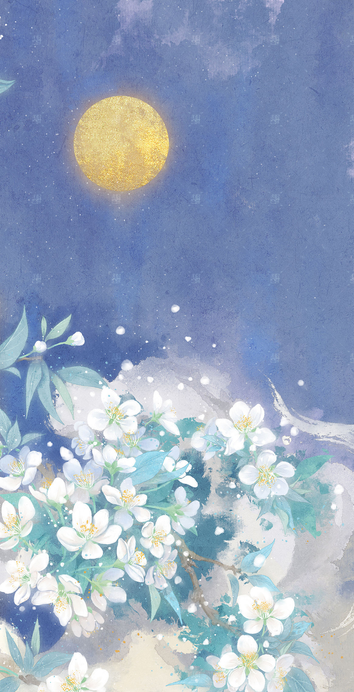 稿件展示：子直晋昌李花（图ZNDEwNTYxNDgw） - 艺术插画 - 站酷设计师南山归鱼原创素材 - 站酷ZCOOL
