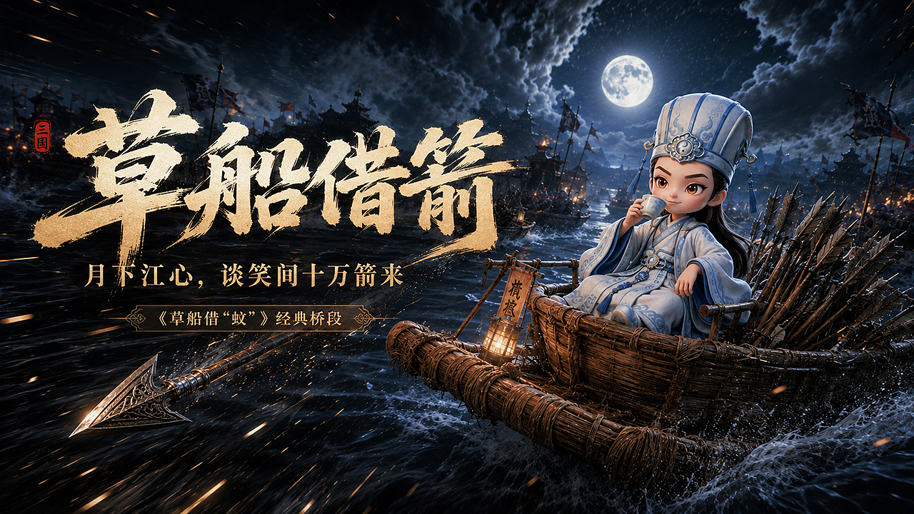 草船借“蚊”丨 AIGC传统叙事的幻想化重构(图ZNDEwNTY1NjQ4) - AI作品 - 站酷设计师子言sunshine原创素材 - 站酷ZCOOL