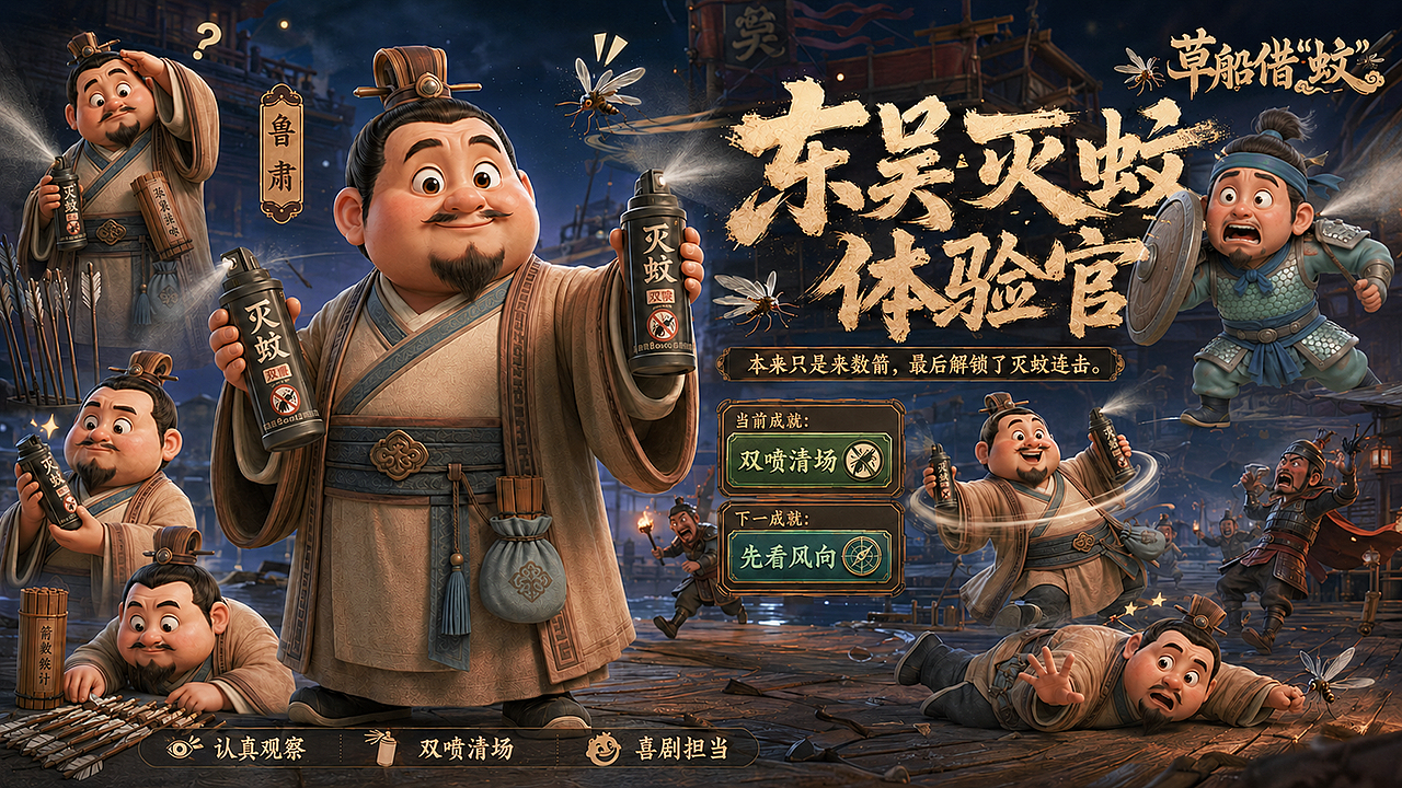 草船借“蚊”丨 AIGC传统叙事的幻想化重构(图ZNDEwNTY1Njcy) - AI作品 - 站酷设计师子言sunshine原创素材 - 站酷ZCOOL