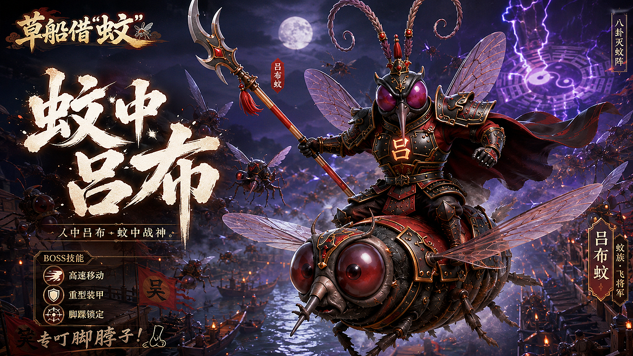 草船借“蚊”丨 AIGC传统叙事的幻想化重构(图ZNDEwNTY1Njgw) - AI作品 - 站酷设计师子言sunshine原创素材 - 站酷ZCOOL