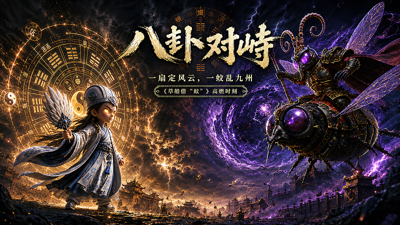 草船借“蚊”丨 AIGC传统叙事的幻想化重构(图ZNDEwNTY2OTAw) - AI作品 - 站酷设计师子言sunshine原创素材 - 站酷ZCOOL
